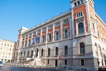 Fototapeta na wymiar The Palazzo Montecitorio in Rome, Italy.