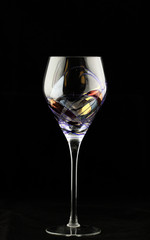 Glass on dark