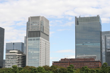 Fototapeta na wymiar Tokyo office building
