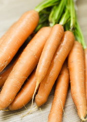 Bunch Of Fresh Carrots