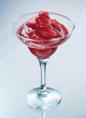 Strawberry smoothie. Organic food