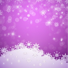 Violet Vector Merry Christmas Background