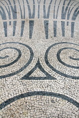 Cobblestones looking like sad face (Porto, Portugal)