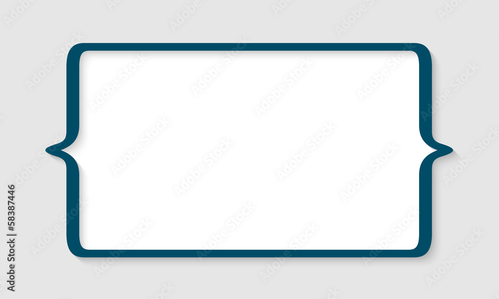 Poster blue text box with square brackets