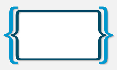 blue text box with square brackets