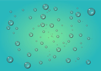 sparkling water drops