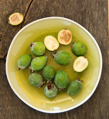 green feijoa