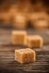 Brown lump sugar