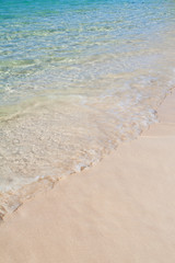 Caribbean sea and sand background