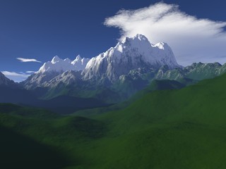 Fototapeta premium Winter im Gebirge