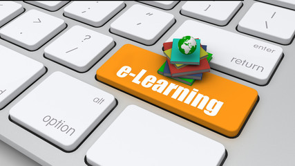 conceptual image, computer keyboard with word Education, selecte
