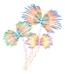 Fireworks vector illustration