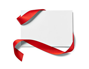 ribbon bow card note chirstmas celebration greeting