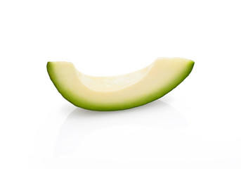 avocado on white background