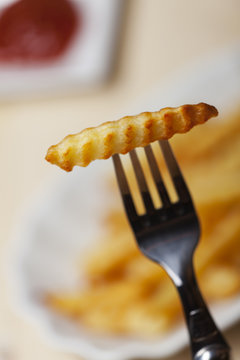 Closeup von Pommes frites