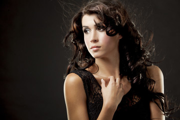 Fototapeta premium beautiful brunette