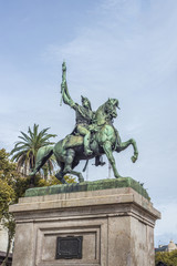 Fototapeta na wymiar Manuel Belgrano Statue in Buenos Aires, Argentina