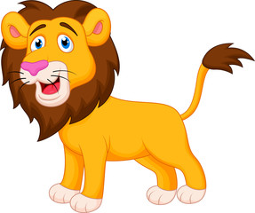 Cute lion cartoon