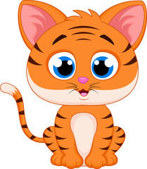 Cute tiger cartoon