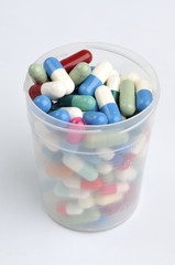 assortment of pills, capsules and tablets variety