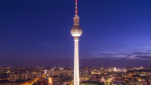 Berlin, Germany Cityscape Time Lapse