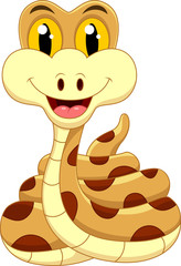 Fototapeta premium snake cartoon character