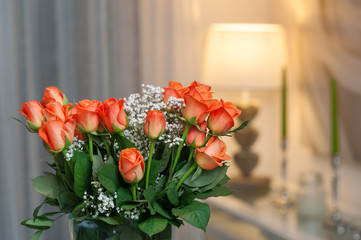 Indoor interior with flowers