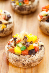 Stuffed portabella mushroom