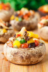 Stuffed portabella mushroom