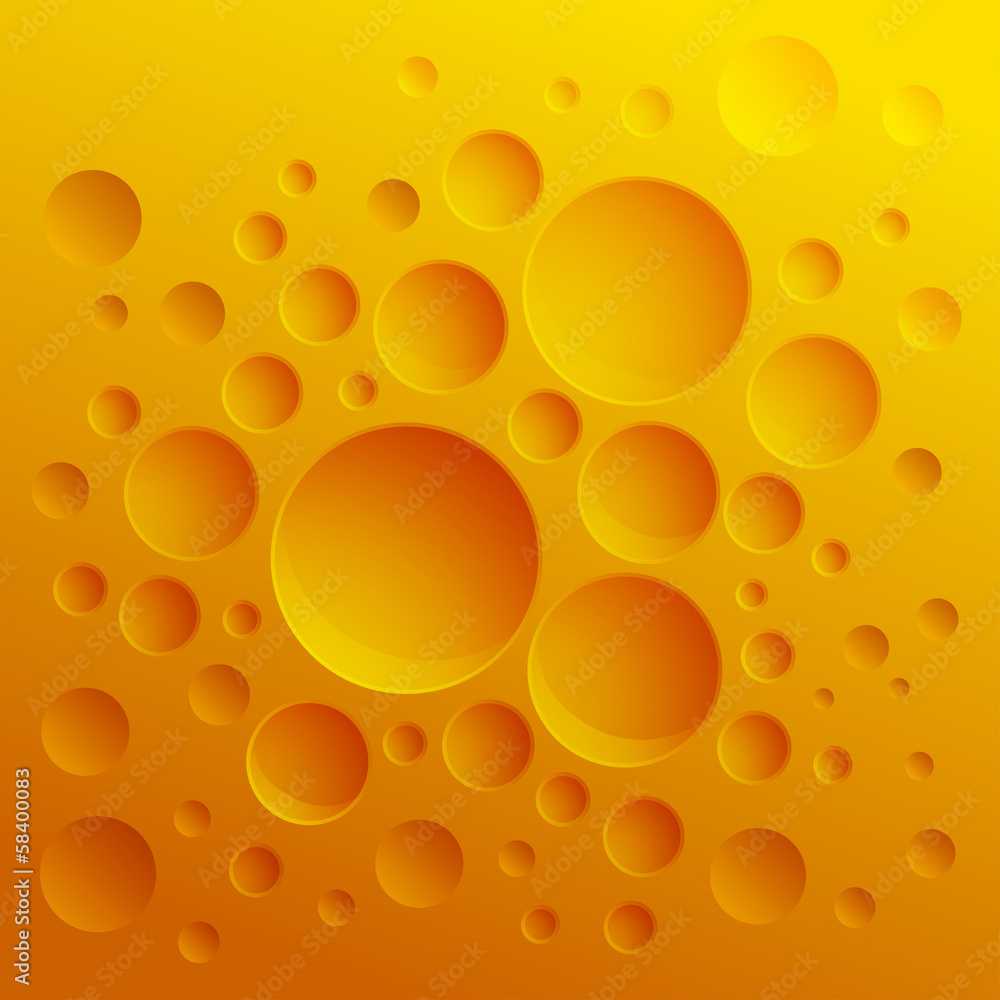 Poster Abstract background with yellow circles