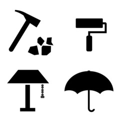 Objets divers en 4 icônes