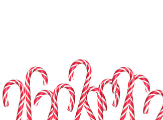 christmas candies isolated on white background