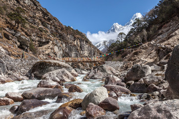 Trekking around Everest Foothills Nepal