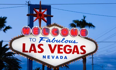 Poster Welkom bij Fabulous Las Vegas-bord © Michael Flippo