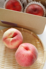 japanese peach in box