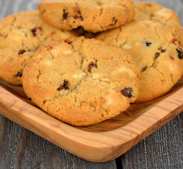 Cookies with cranberries