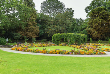 flower garden in New Garden, Potsdam, Germany