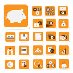 Finance and money icon for business and investment icon