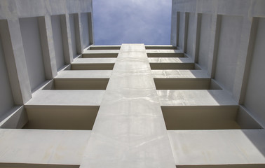 Fototapeta premium Abstract background of buildings exterior.