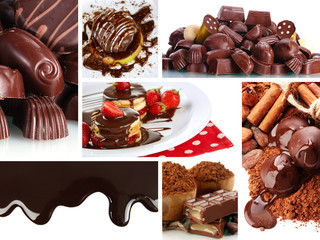 Chocolate collage