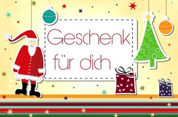 Geschenk für dich - Bild auch ohne Text erhältlich