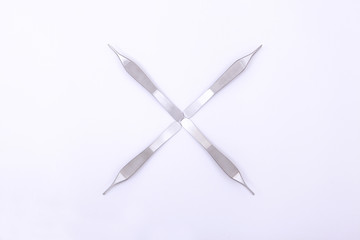 Surgical instrument on white background