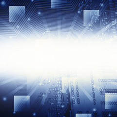 Detail of an electronic printed circuit board