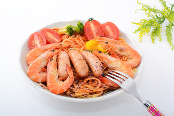 シーフードパスタ