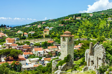 Fototapeta na wymiar Panoramiczny widok z Bar, Czarnogóra