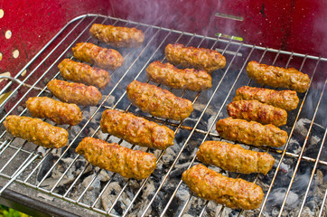 Cevapi on the BBQ