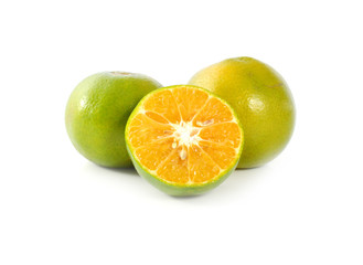 Orange fruit isolated on white background cutout