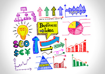 hand doodle Business doodles