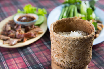 Sticky rice box