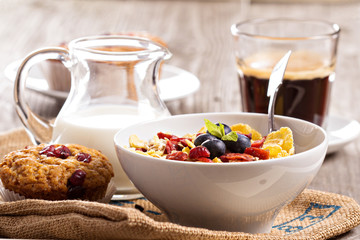Breakfast with granola